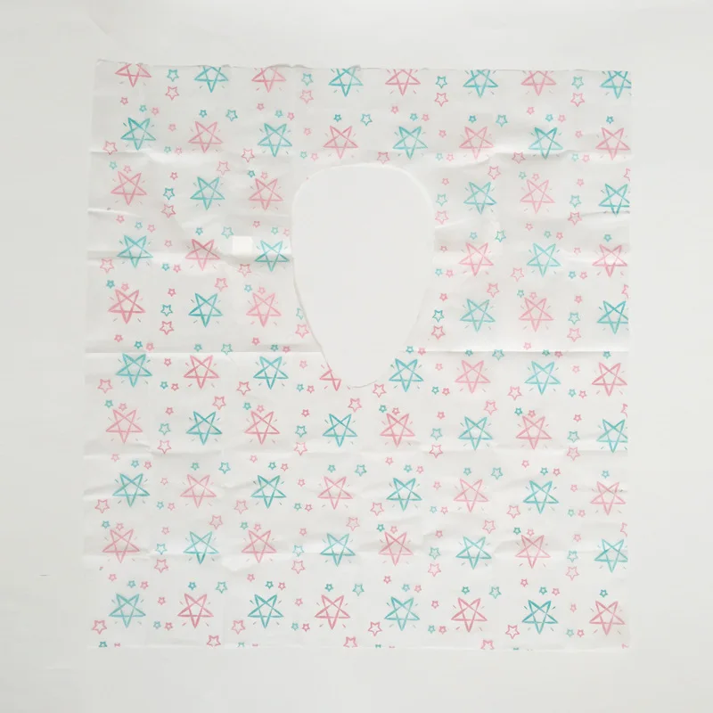 35pcs Disposable Double-Layer Waterproof Extra-Large Printed Non-Woven Postpartum Cushion Children's Toilet Cover