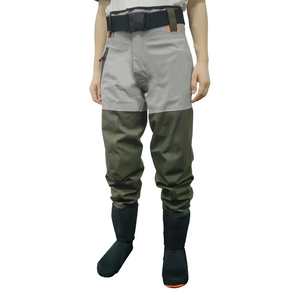 Breathable Waterproof Fly Fishing Waist Waders Stockingfoot High Pant Wader Durable Duck Hunting Wading Pants wading pants,men fishing pants