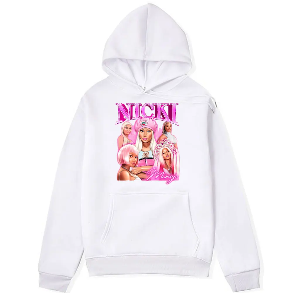 Rapper Nicki Minaj Pink Friday 2 Graphic Printed Hoodie Men Women Autumn Winter Oversized Sweatshirt Male Hip Hop Fashion Hooded