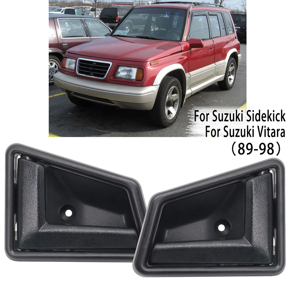 Car Interior Inside Handle Left and Right Door Handle Replacement for Suzuki Vitara 1988-1999 for Sidekick GEO Tracker 1991-1998