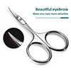 Curved Blade Eyebrow Scissors Professional Stainless Steel Precision Trimmer Eyebrow Eyelash Hair Remover Tool Nose Hair Scissor 2