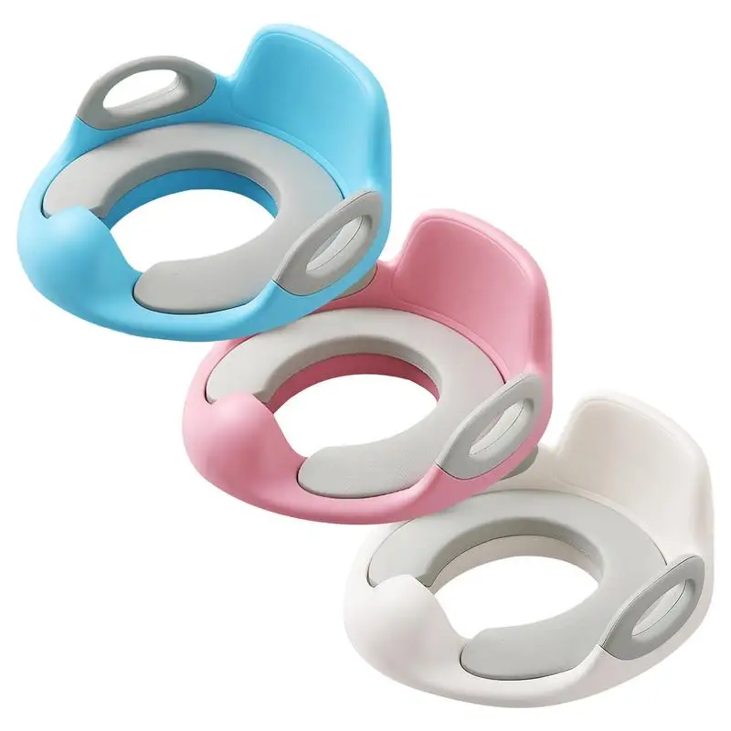 

Toddlers Toilet Training Seat Kids Potty Seat For Toilets Infants Soft Potty Cushion With Detachable Sturdy Handle And Backrest