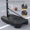 8.5ft Adjustable Portable Basketball Hoop with HDPE Backboard & Wheels for Kids/Teens/Adults