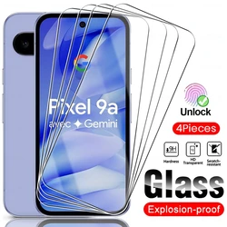 Premium Full Screen 9H Tempered Glass Protector - Pack of 4 - Google Pixel 10a (Transparent)