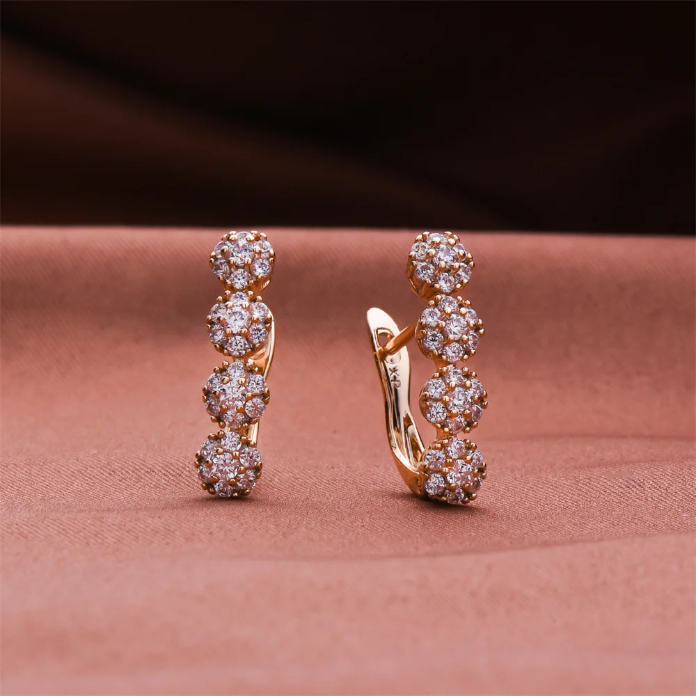 

Dckazz 2023 New Crystal Earring Luxurious Gorgeous Zircon Drop Earring for Woman Party Banquet Jewelry Accessories Party Gift