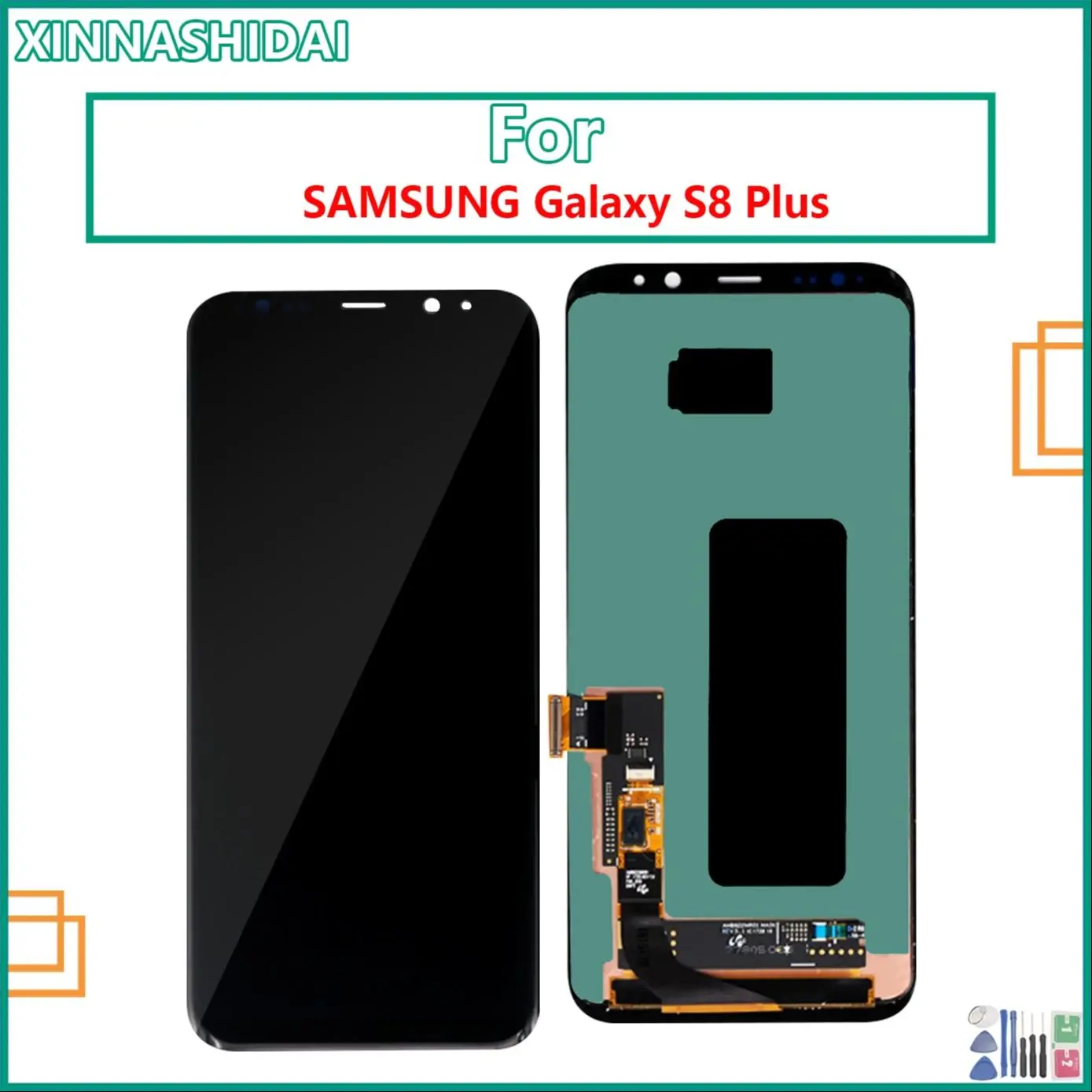 ЖК-дисплей TFT для Samsung Galaxy S8 plus G955 G955F G955fd, сенсорный экран с дигитайзером для Samsung S8 + ЖК-дисплей с рамкой