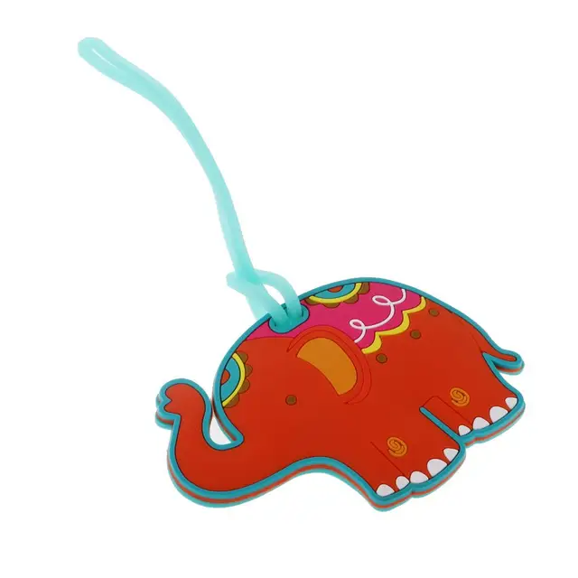 Etiquetas de Bagagem de Viagem em Silicone de Elefante para Identificação Fácil