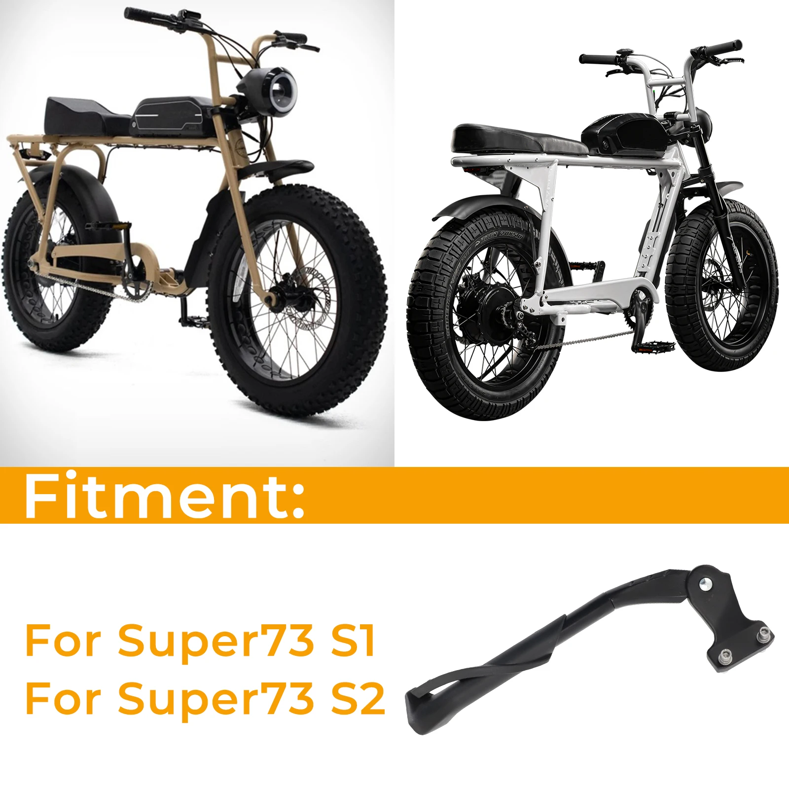 

Подставка для электровелосипеда 73 S1/Super 73 S2, черный держатель для парковочной стойки, боковая опора, аксессуары для езды на велосипеде