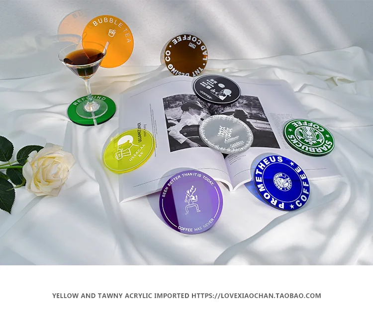 Cup Mat Placemat Acrylic Coaster Simple Stable Heat-resisting Mug Pad Coaster Photography Prop Gadget Customized Printing 16 S8c041dc29f6e4122a8e259aca02d7d66I