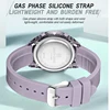 NAVIFORCE High Quality Woman Watch 50m Waterproof LCD Digital Display Electronic Wristwatch for Women Silicone Band Female Clock 6