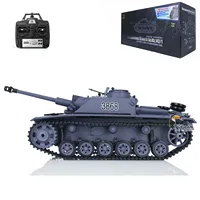 Gift 1/16 Scale 2.4G Heng Long 7.0 Plastic German Stug III RTR RC Army Tank Toucan Outdoor Toys for Boys Model 3868 TH17419-SMT8 1