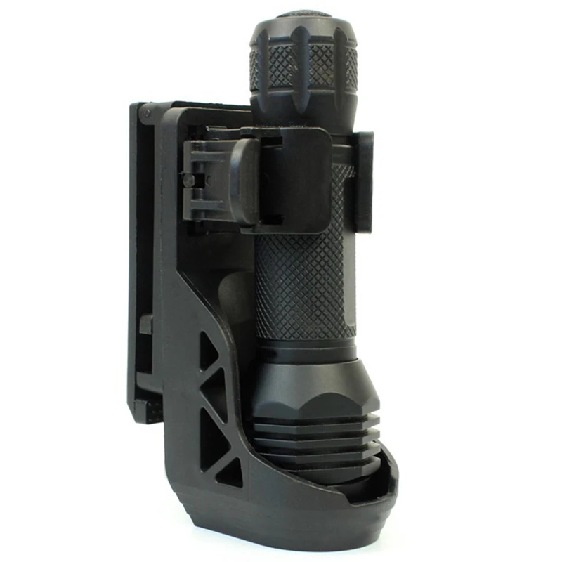 Tactical Flashlight Holster With Lever Side Lock System Set General