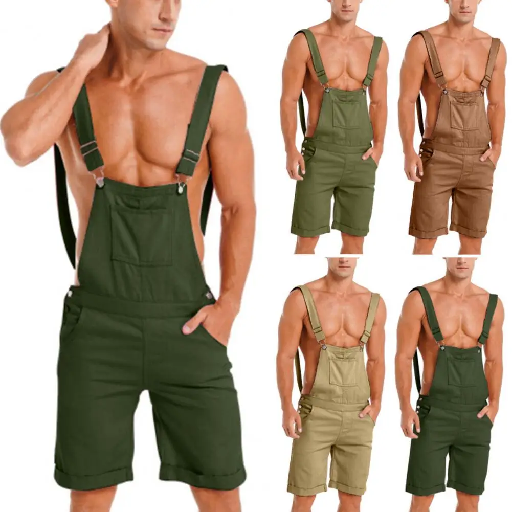 Men Denim Jumpsuit Vintage Jeans Overalls Mens Jumpsuit Cargo Work Pants Baggy Bib Contrast Stitch Denim Overalls Stitch Trousers