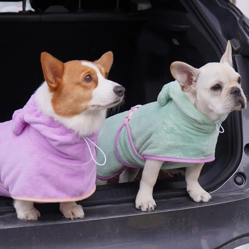 Peignoir de bain pour chien - Séchage rapide & confort après la toilette