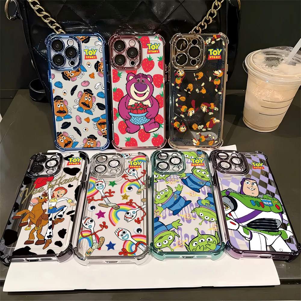 Enhanced Anti-Fall Airbag Phone Case with Plating Design