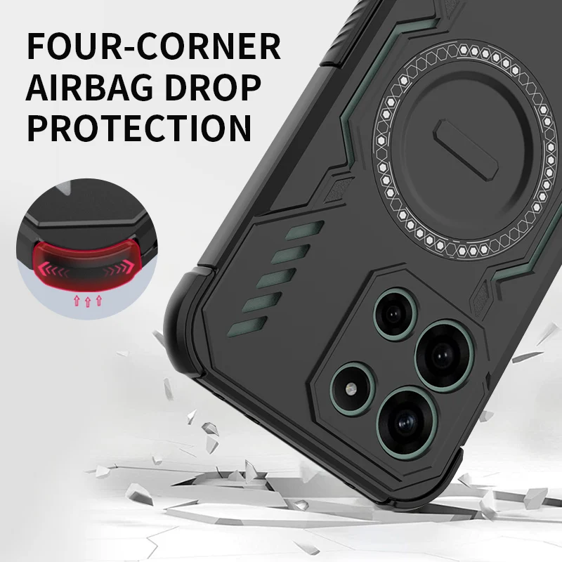 Armor Heat Dissipation Wireless Charging Shockproof Case