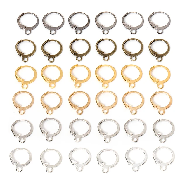 50pcs Stainless Steel Jewelry French Earring Hooks Findings Not