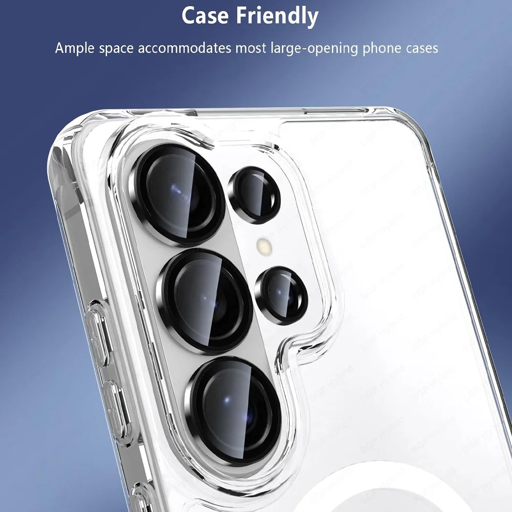 Ultra HD Anti-Scratch Tempered Glass Camera Lens Protector with Aluminum Ring