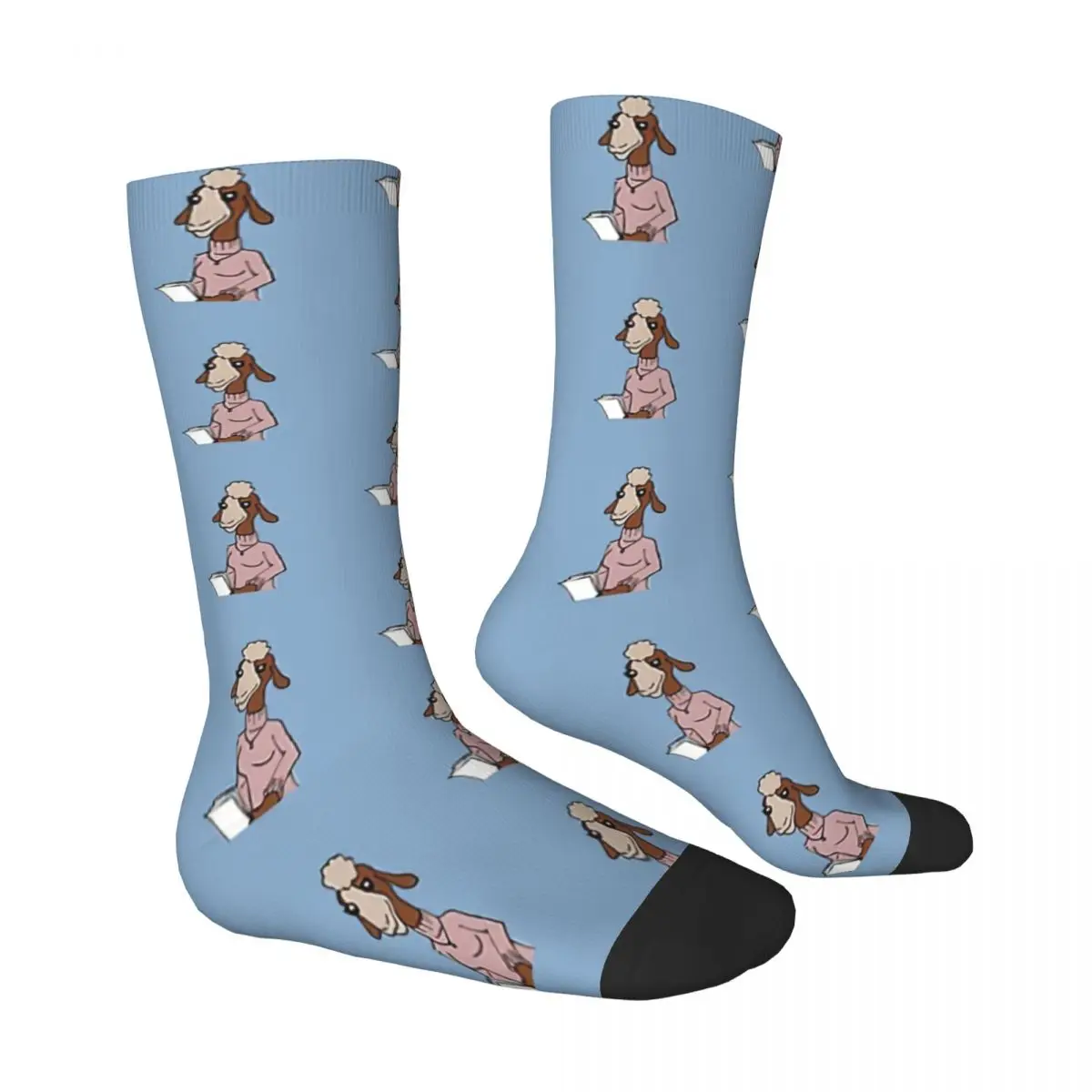 

Hot Sale Office Sheep Fashion Funny Printed Polyester Long Socks Harajuku Comfortable Breathable Happy Gift sockings For Unisex