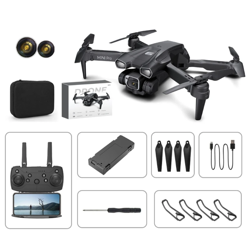 Дроны с камерой для взрослых 4K UHD складной RC Квадрокоптер GPS возврат домой, FPV