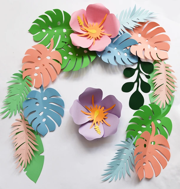 3M Hawaiian Party Decoration Paper Flower Garland Hawaii Summer Tropical  Luau Aloha Party Decors Wedding Birthday Party Supplies - AliExpress