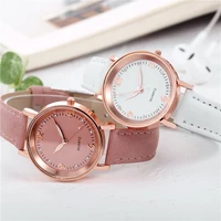 Fashion Arabic Dial Women's Watch Casual Leather Band Analog Quartz Watches 2
