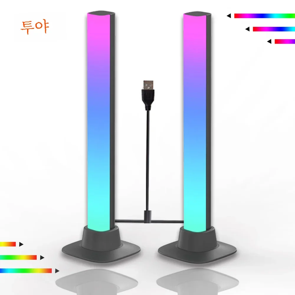 인터넷 유명인 라이브 방송 RGB 그래피티 블루투스 스마트 테이블 램프, 방 거실 TV 벽 분위기 리듬 픽업 램프