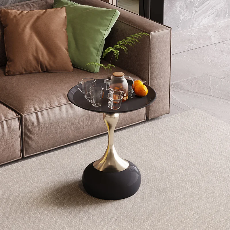 

Простой эстетический журнальный столик, Круглый стоячий современный скандинавский боковой столик, мешки для гостиной, домашняя мебель