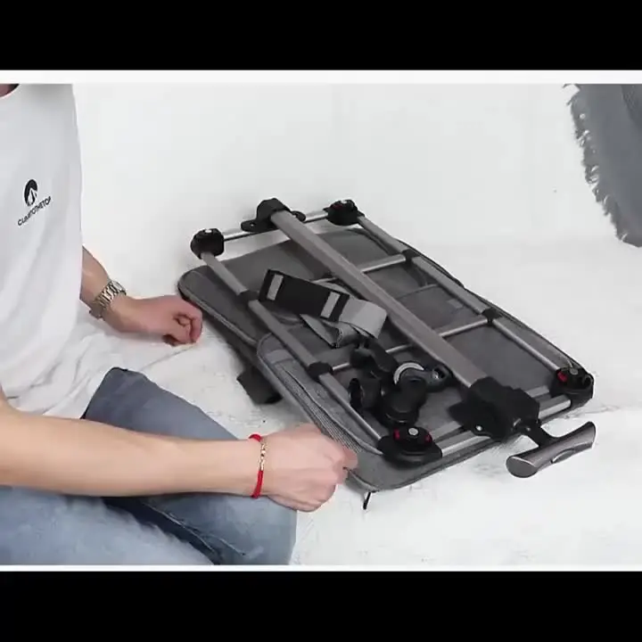 Chariot pliable Portable pour animaux de compagnie, pour chat et chien, à quatre roues, pour sortie d'animaux, livraison à une seule main avec toit ouvrant, DTC-804  15