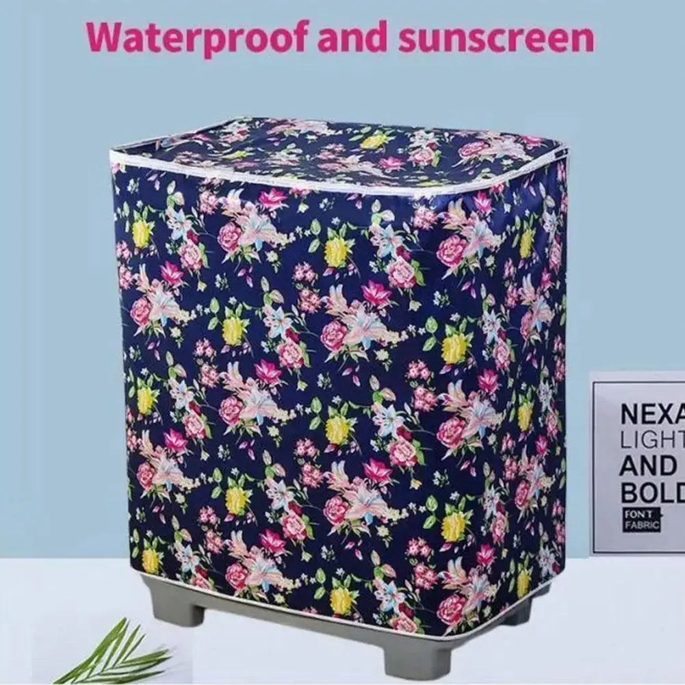 Double Cylinder Washing Machine Cover Double Drum Dustproof Washing Machine Semi Upper Cover Cover Cloth Automatic Opening N0z5