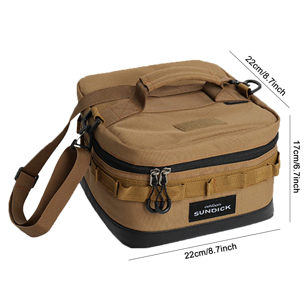 Large Picnic Ice Bag 900D Cloth Camping Travel Organizer Waterproof Thermal Lunch Box for Camping BBQ Family Outdoor Activities