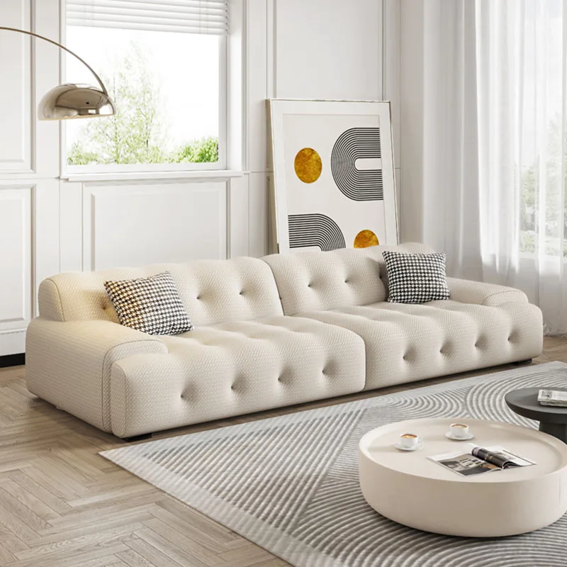 

Women Relax Wood Sofa Modern Simple Comfortable Sectional Floor Lazzy Sofa Nordic Italiano Designer Salon Meuble Home Furniture