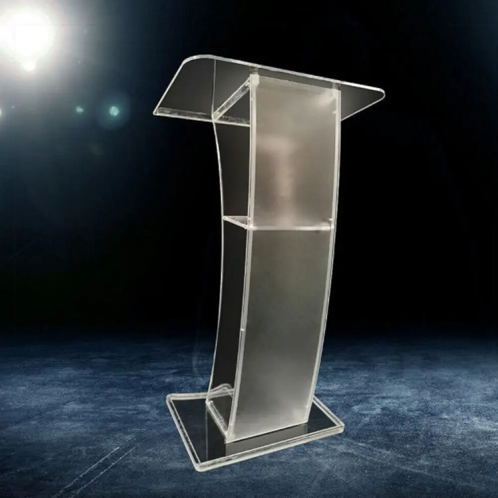 Cross-border acrylic podium, conference podium, plexiglass, award speech, emcee stand, hotel welcome desk, host