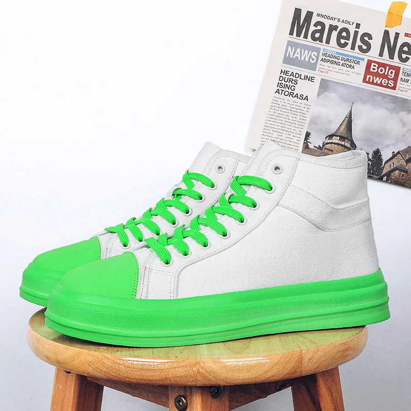 

2023 New Couple High-top Sneakers Men Casual Platform Shoes Designer Lace-up Skateboard Sneakers Men Streetwear Vulcanized Shoes