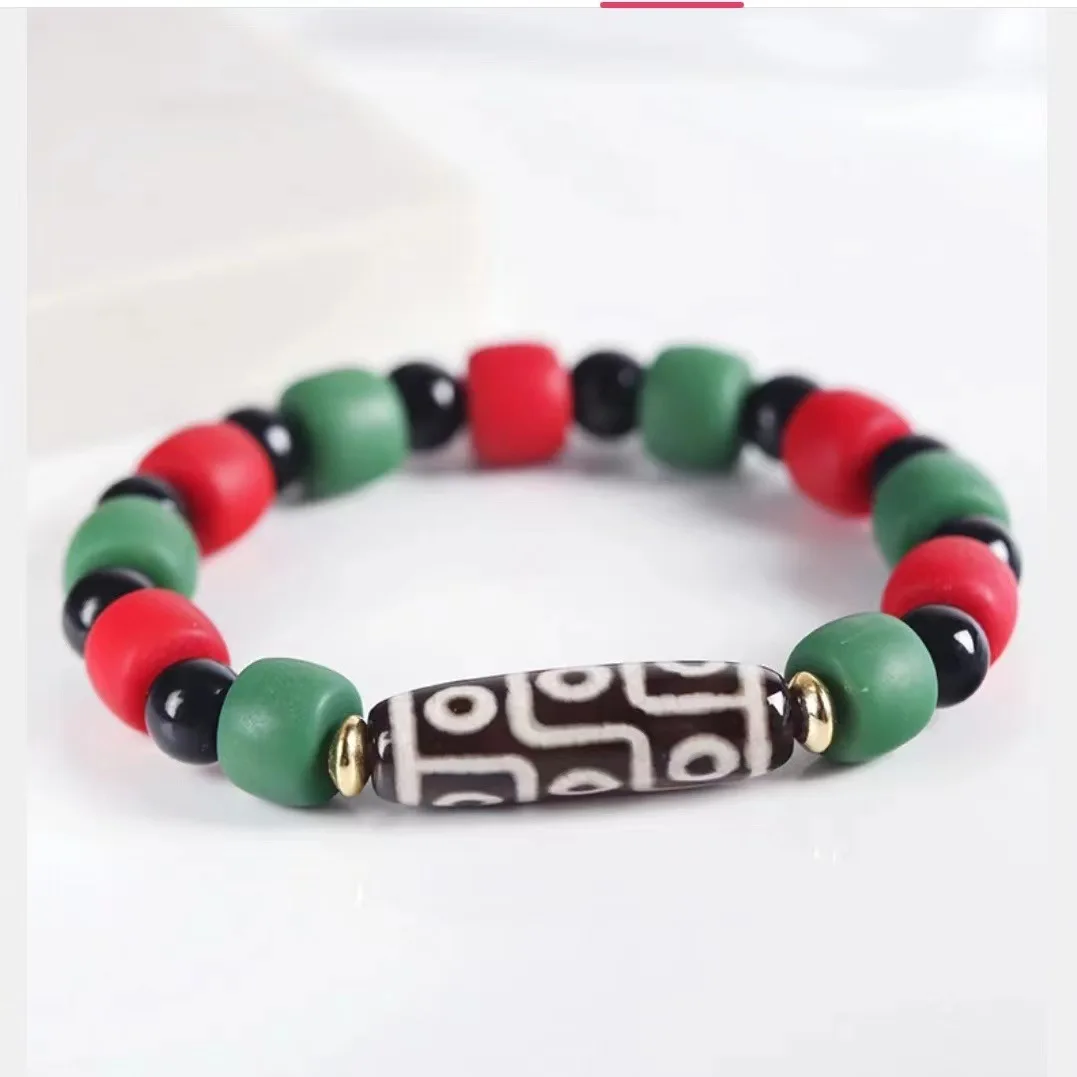 Vintage Jewelry Natural Tibetan Dzi Agates Bracelet for Women Men Nine Eye Buddha Spider Dragon Agat Stone Braided Bracelet Boho fashion bracelet fashion jewelry