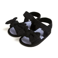 Baby Girls Anti-Slip Bow Sandals Shoes Breathable Toddler Soft Soled First Walkers Shoes Baby Hollow Design Sandals 5