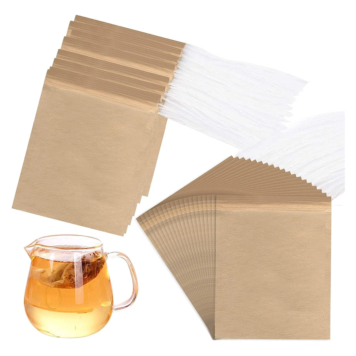300 Pieces Tea Bags For Loose Tea, Disposable Tea Bags With