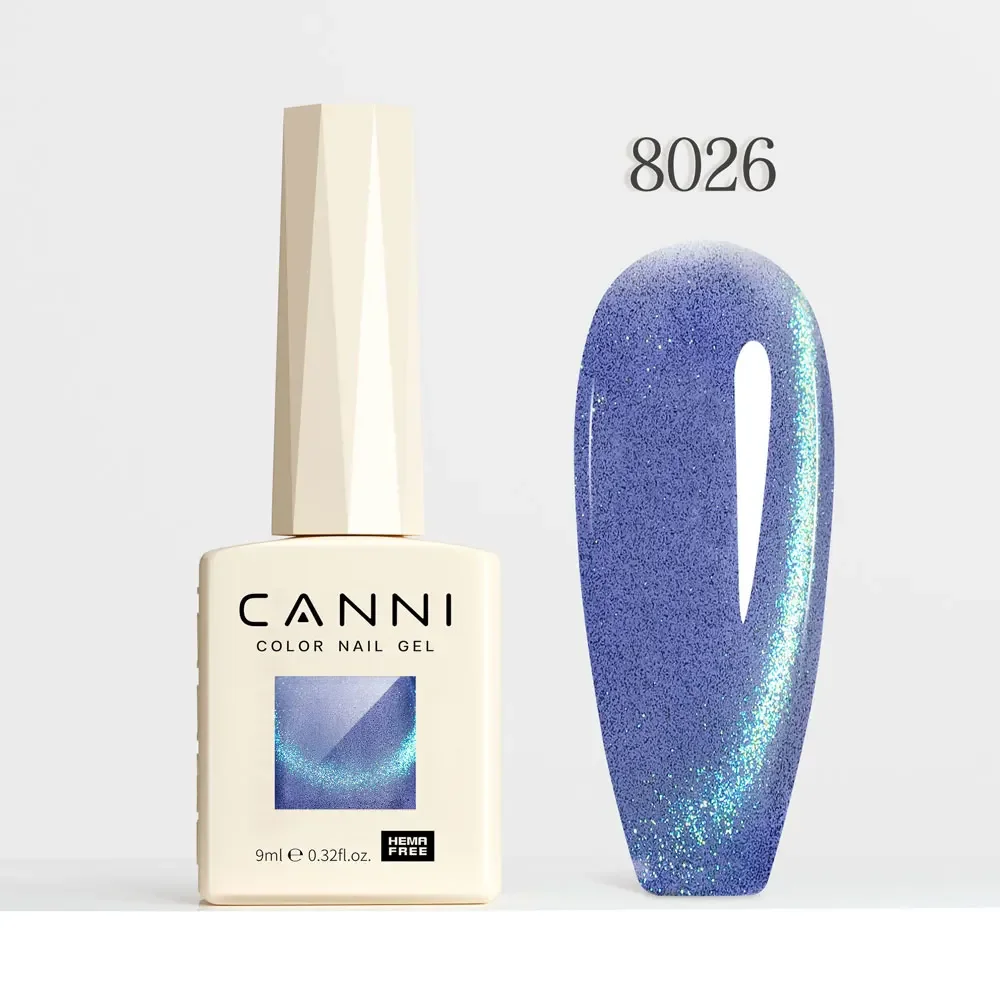 CANNI HEMA Free Black Glitter Diamond Sparkle Gel Polish - Long-Lasting Glossy Finish