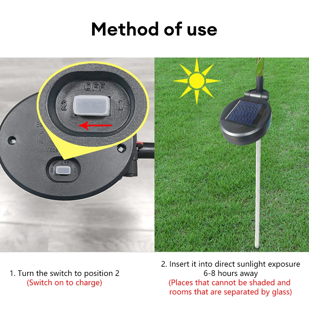 Orchid Rose Solar Lawn Lamp Outdoor Waterproof Flowers Landscape Lamp Solar Charging Decoration Light for Garden Yard Pathway 5