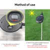 Orchid Rose Solar Lawn Lamp Outdoor Waterproof Flowers Landscape Lamp Solar Charging Decoration Light for Garden Yard Pathway 5