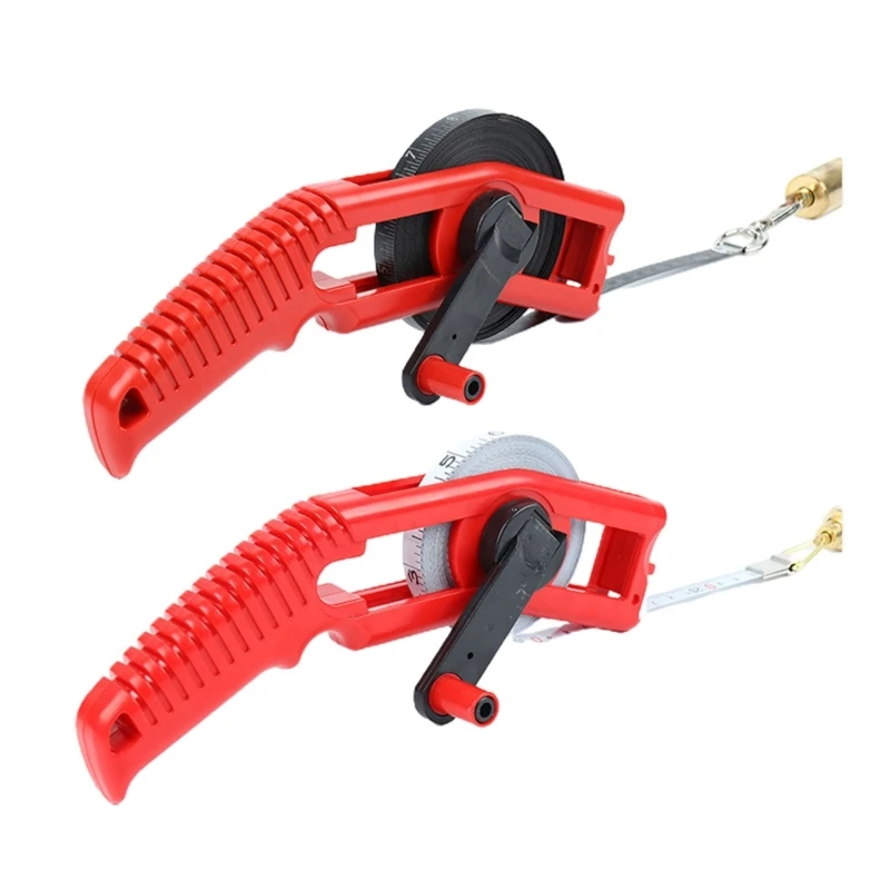 

Q1JB 15/20/30/50M Oil Gauging Tapes Metal Tape Measure with Brass Plumb Bob