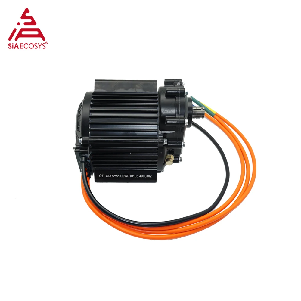 QS Motor QS120 60H 2000W V3 72V Mid Drive Motor with 1:2.35 Gearbox for Electric Motorcycle