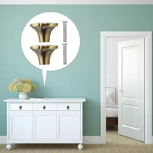 

2pcs Furniture Drawer Handle Zinc Alloy Wardrobe Grips Cupboard Door Knobs