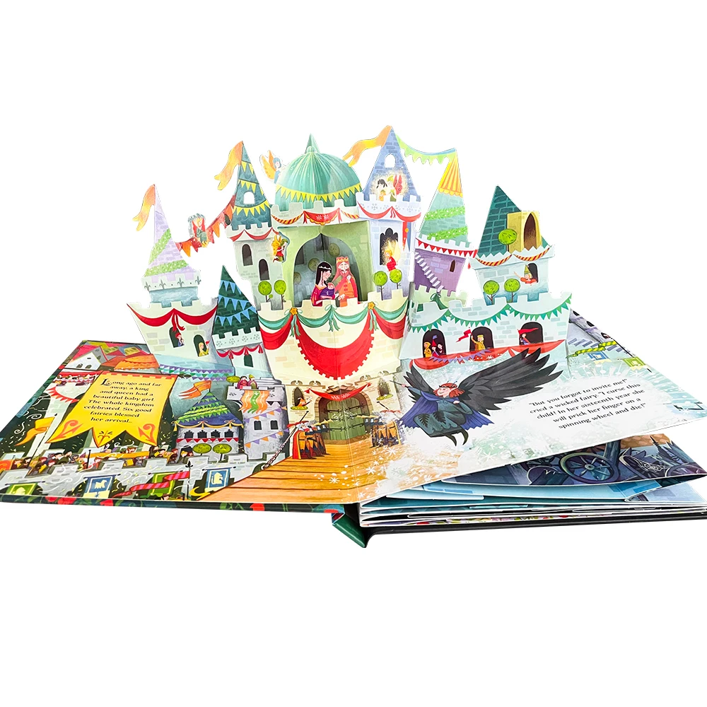 Sleeping Beauty Usborne Books Engish Pop Up 3D Flap Picture Boardbook Montessori Learing Toy Children Christmas Gift Kid Reading 3