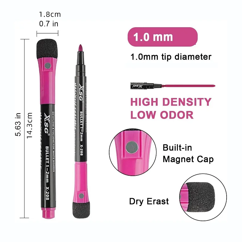 지워지는 화이트보드 마커 보드 마커 펜 세트, 학용품 한국 문구, CSB02, 12 개, 신제품