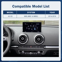 Écran multimédia tactile de 12.3 pouces pour Audi A3 2014 – 2019, fonction Airplay Miracast, sans fil, Carplay, Android Auto 2