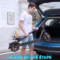Trottinette électrique TODIMART T3, moteur 350 W, batterie 36 V 7,8 Ah, vitesse 25 km/h, autonomie 20-35 km, pneus pleins run-flat 8,5 pouces, pliable Scooter électrique, pour adultes, APP 4