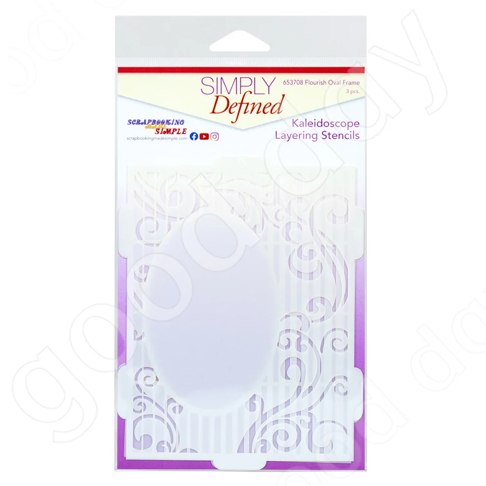 

2022 Arrival New Hot Sale Flourish Oval Frame Stencil Scrapbook Diary Decoration Embossing Template Diy Greeting Card Handmade