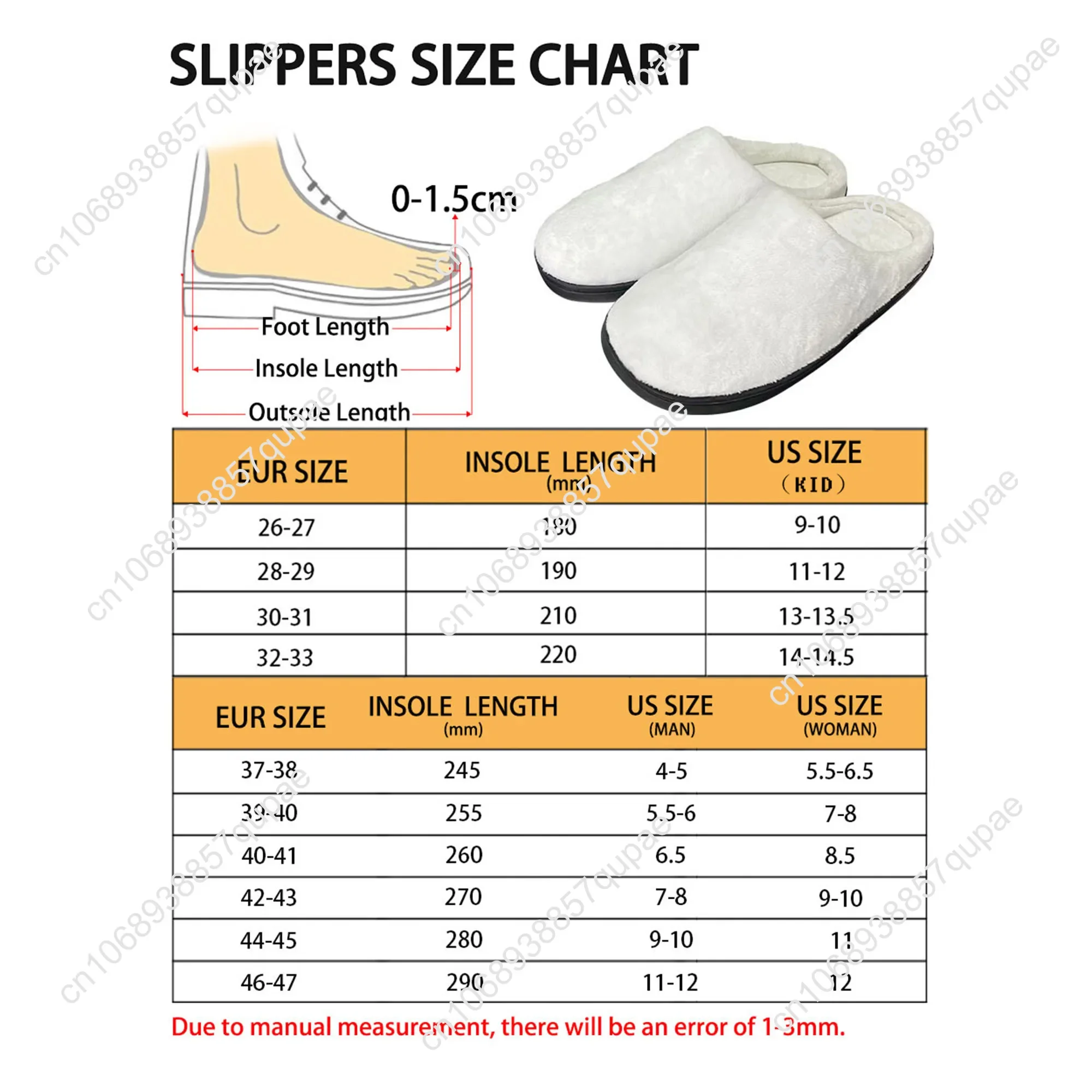 Custom Slippers Home Cotton High Quality Shoes Mens Womens Youth Boy Girl DIY Casual Keep Warm Shoe Custom Plush Bedroom Slipper