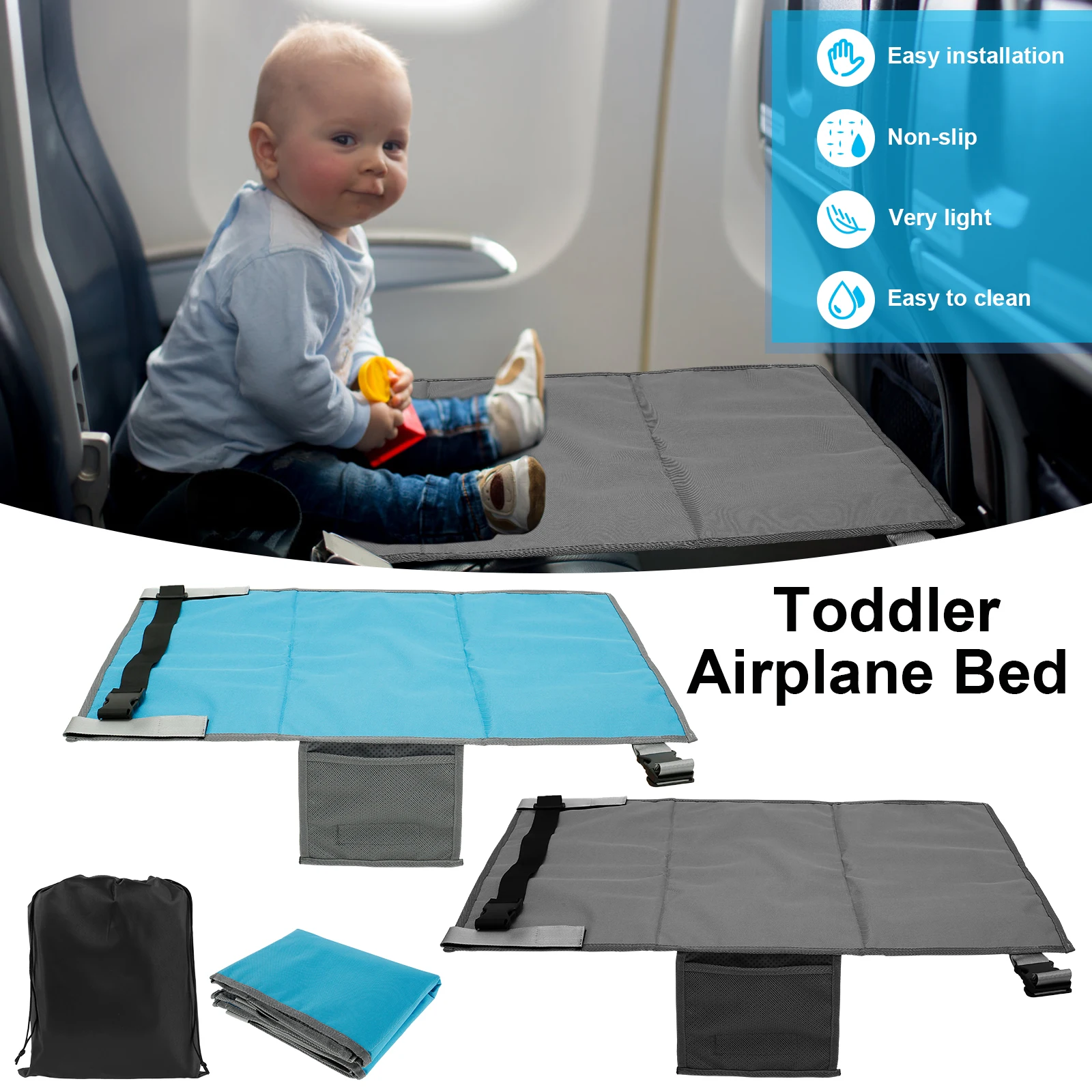 ToddlerAirplaneSeatExtenderPortableAirplaneFootHammockforKids